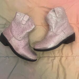Tahari Silver Boots